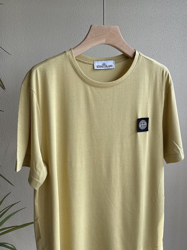 Футболка Stone Island With Black Patch "Yellow" фото № 3