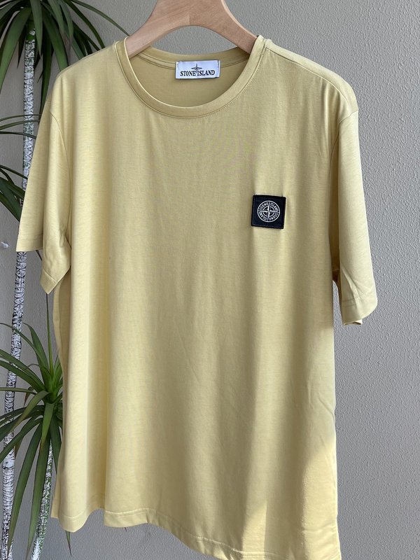 Футболка Stone Island With Black Patch "Yellow" фото № 5