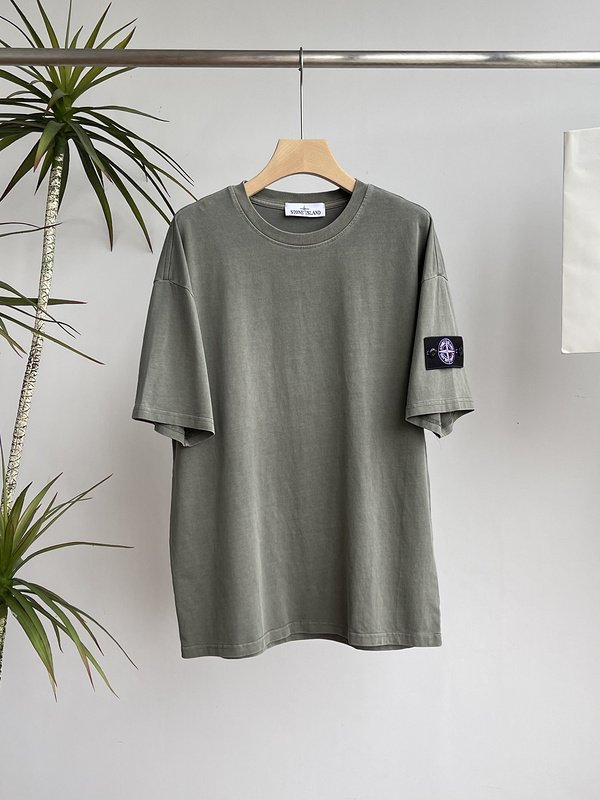 Футболка Stone Island Patch Four-Pointed Star "Olive" фото № 5