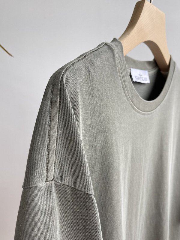 Футболка Stone Island Patch Four-Pointed Star "Olive" фото № 6