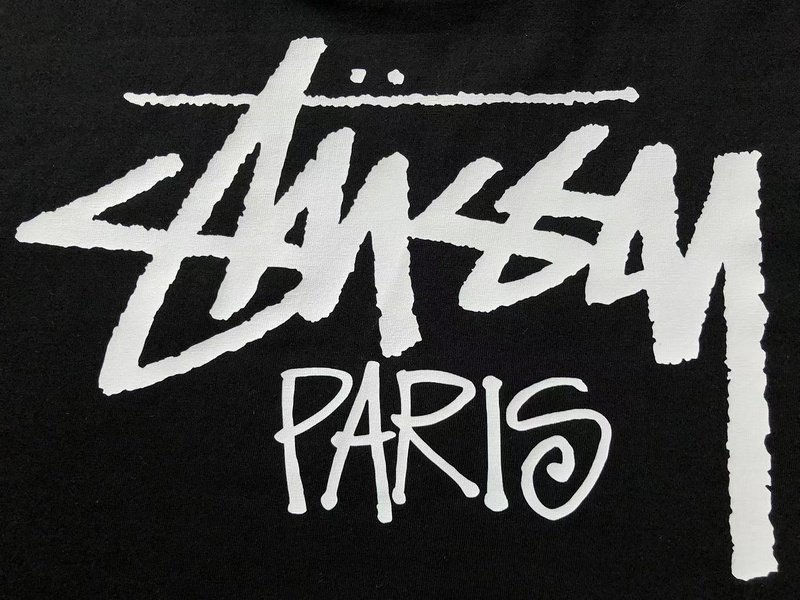 Футболка Stussy Inscription Paris "Black" фото № 6