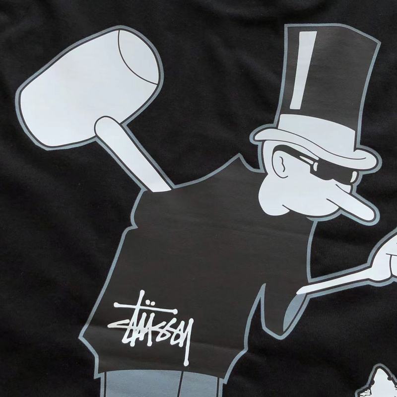 Футболка Stussy Man With Hammer "Black" фото № 3