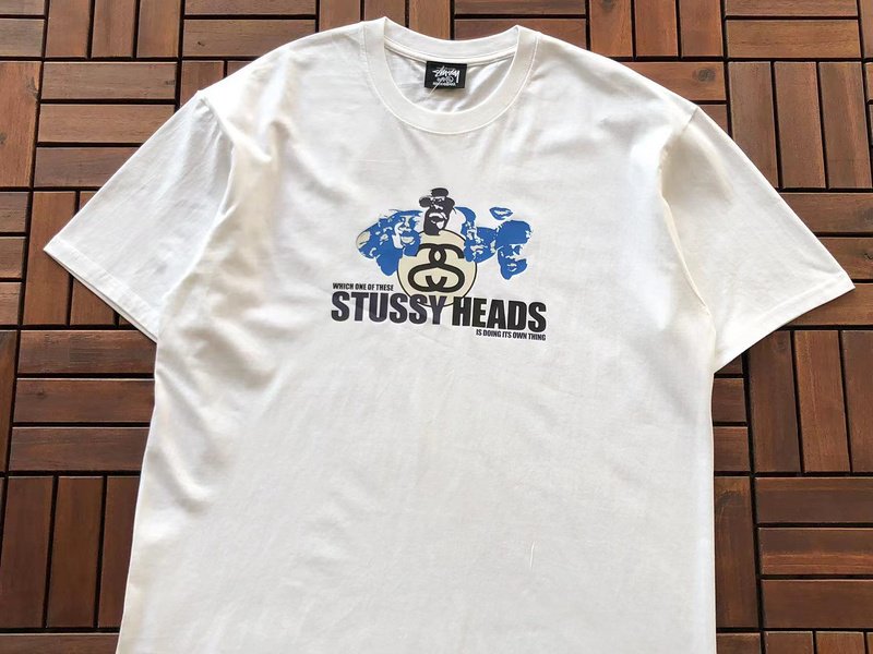 Футболка Stussy Letter With Mirror Image In Circle And Inscription "White" фото № 2