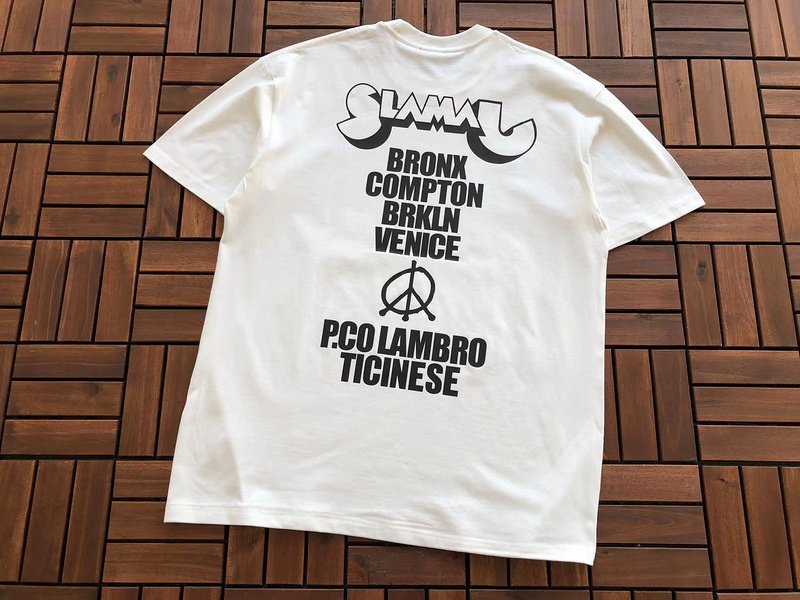 Футболка Stussy Print With People In Square With Lettering Around "White" фото № 2