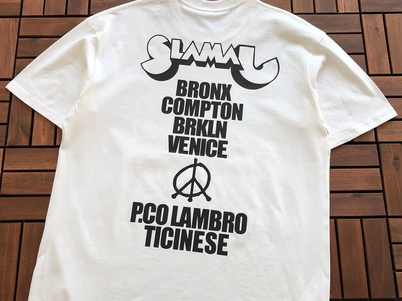 Футболка Stussy Print With People In Square With Lettering Around "White" фото № 4