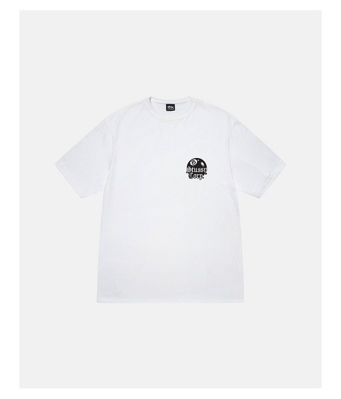 Футболка Stussy Billiard Ball "White" фото № 2