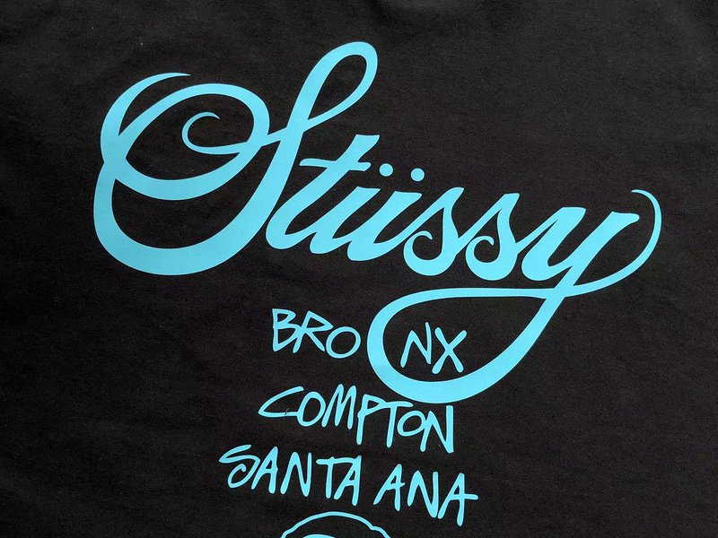 Футболка Stussy City Name List And Symbols "Black" фото № 6