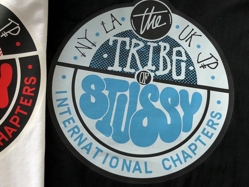 Футболка Stussy Lettering Inside Colorful Circle "Black" фото № 3