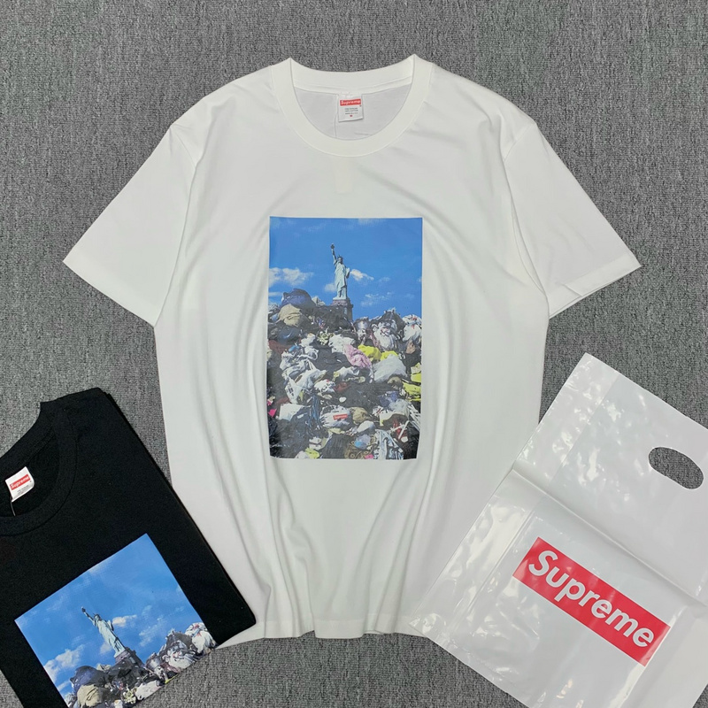 Футболка Supreme Cartoon Statue Of Liberty "White" фото № 3