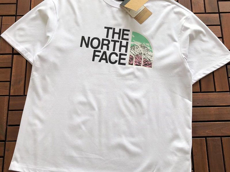 Футболка The North Face Logo With Small Mountain Print "White" фото № 2