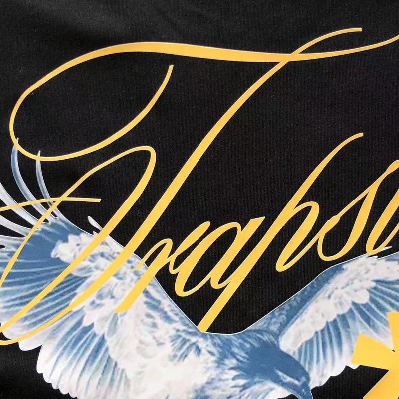 Футболка Trapstar Eagle With Logo Inscription And Star "Black" фото № 3