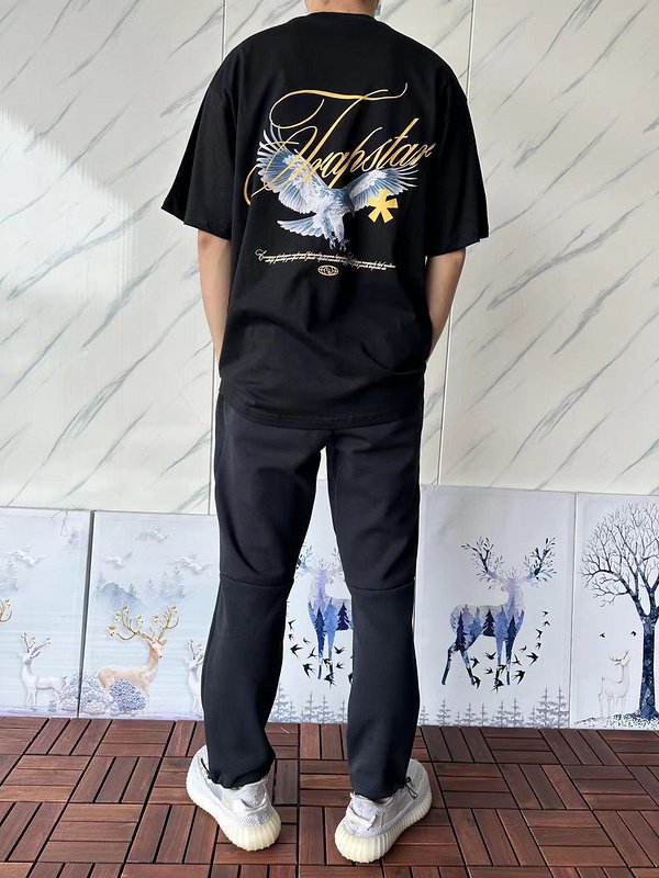 Футболка Trapstar Eagle With Logo Inscription And Star "Black" фото № 9