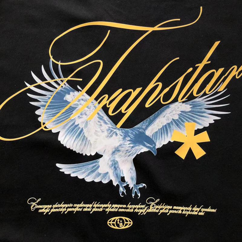 Футболка Trapstar Eagle With Logo Inscription And Star "Black" фото № 6