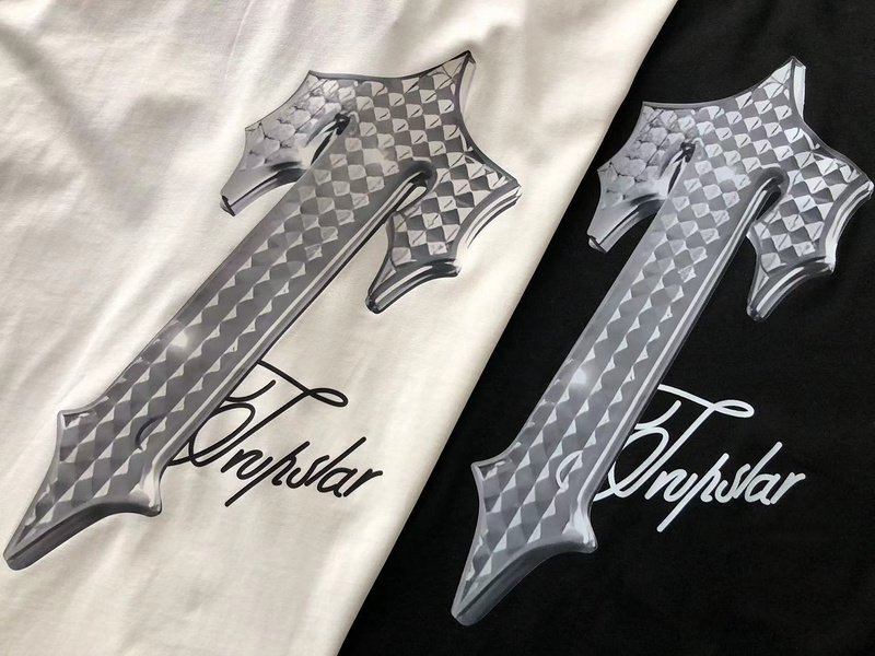 Футболка Trapstar Shiny Logo Front "Black" фото № 6