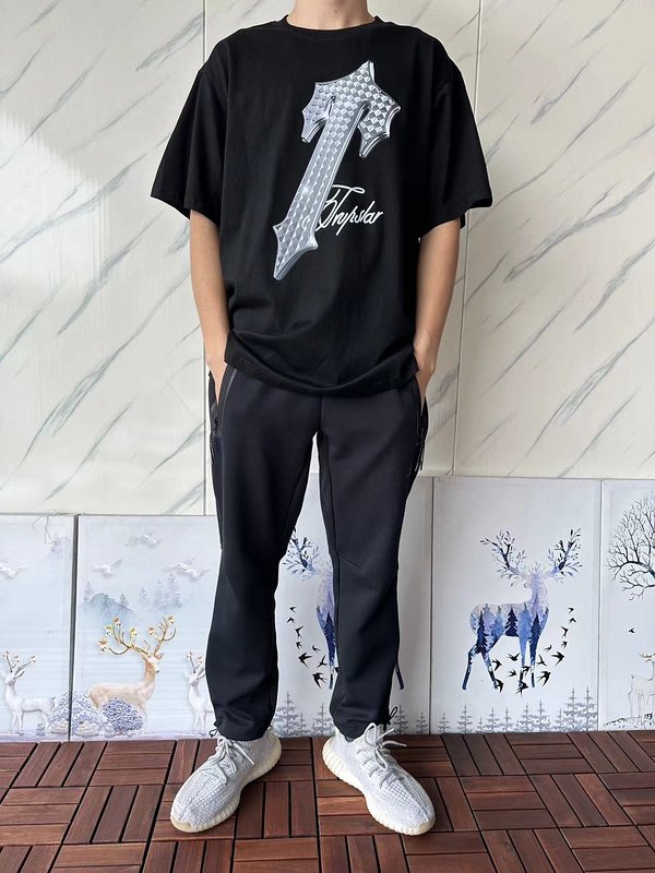 Футболка Trapstar Shiny Logo Front "Black" фото № 8