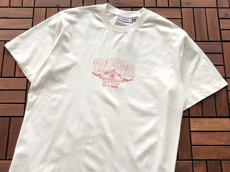 Футболка Trapstar Front Logo With Patterns "White" фото № 3