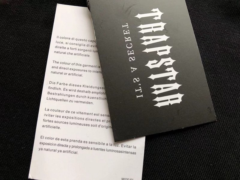 Футболка Trapstar Big Logo In Oval "Black" фото № 4