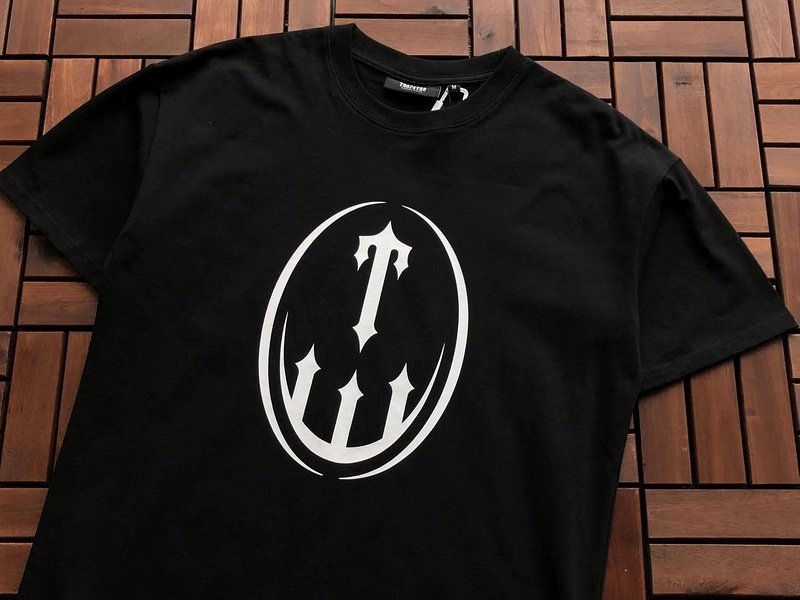 Футболка Trapstar Big Logo In Oval "Black" фото № 7