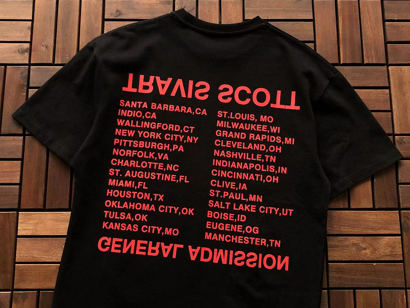 Футболка Travis Scott Astroworld Flying Eagle Print "Black" фото № 5