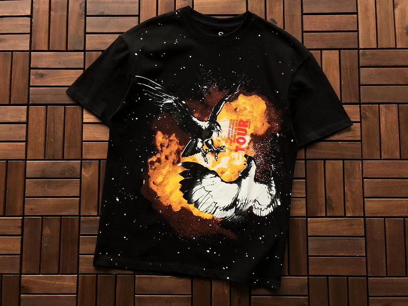 Футболка Travis Scott Astroworld Flying Eagle Print "Black" фото № 2