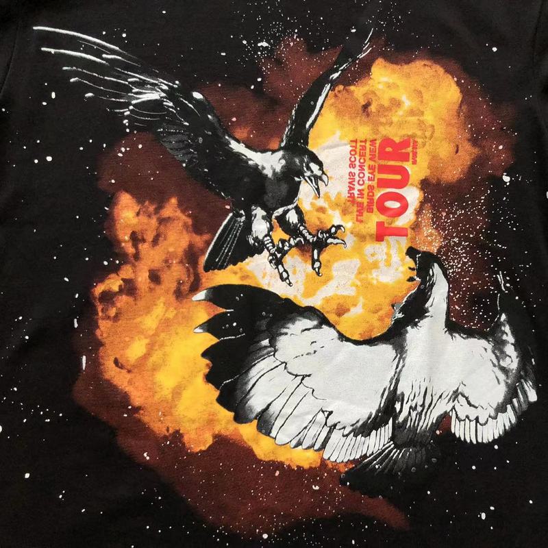 Футболка Travis Scott Astroworld Flying Eagle Print "Black" фото № 3