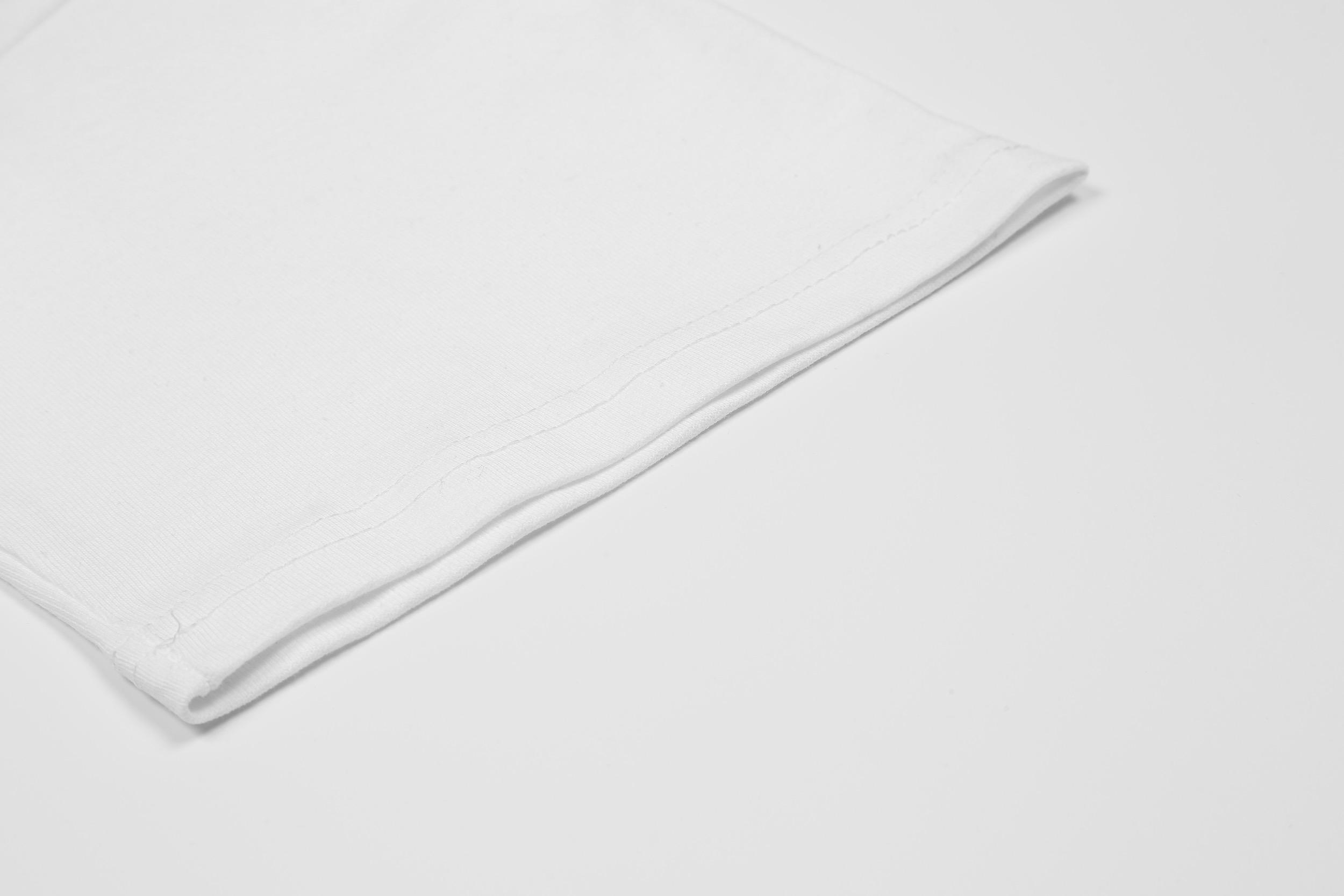 Футболка Vlone Green Print V Two Hands "White" фото № 3