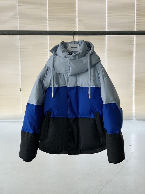 Пуховик Amiri Winter Warm "Black/Blue" фото № 2