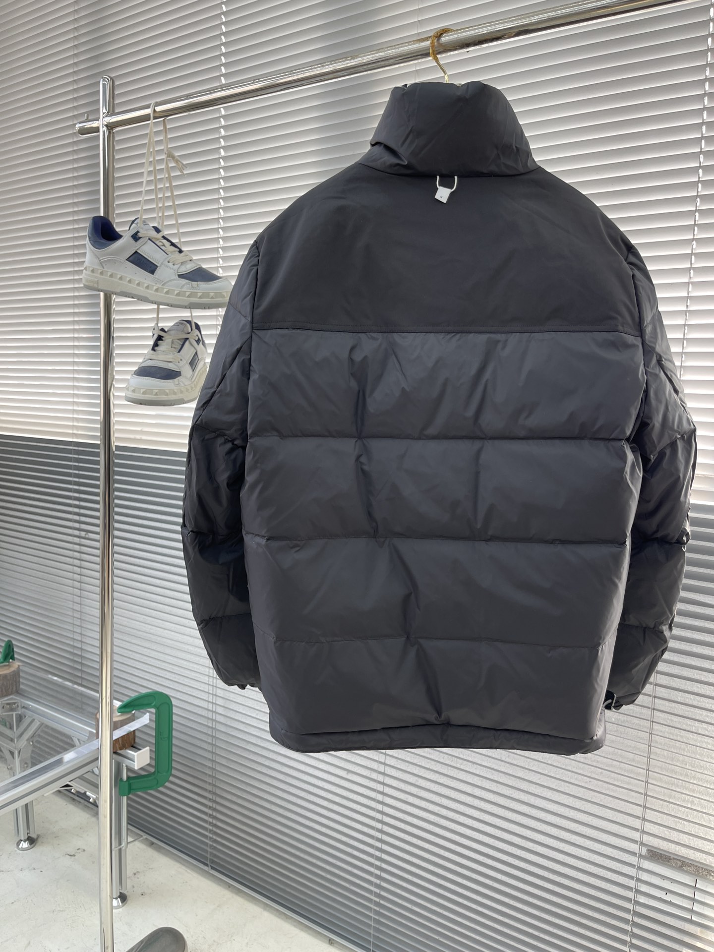 Двусторонний пуховик Burberry Hand Logo "Black" фото № 2