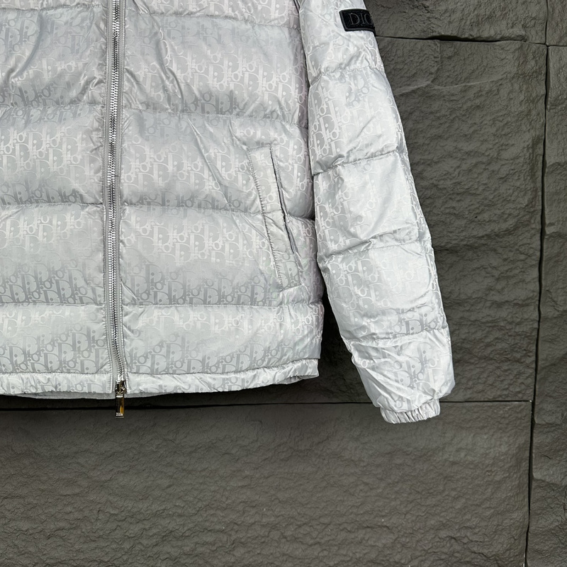 Пуховик Dior Oblique "White" фото № 6