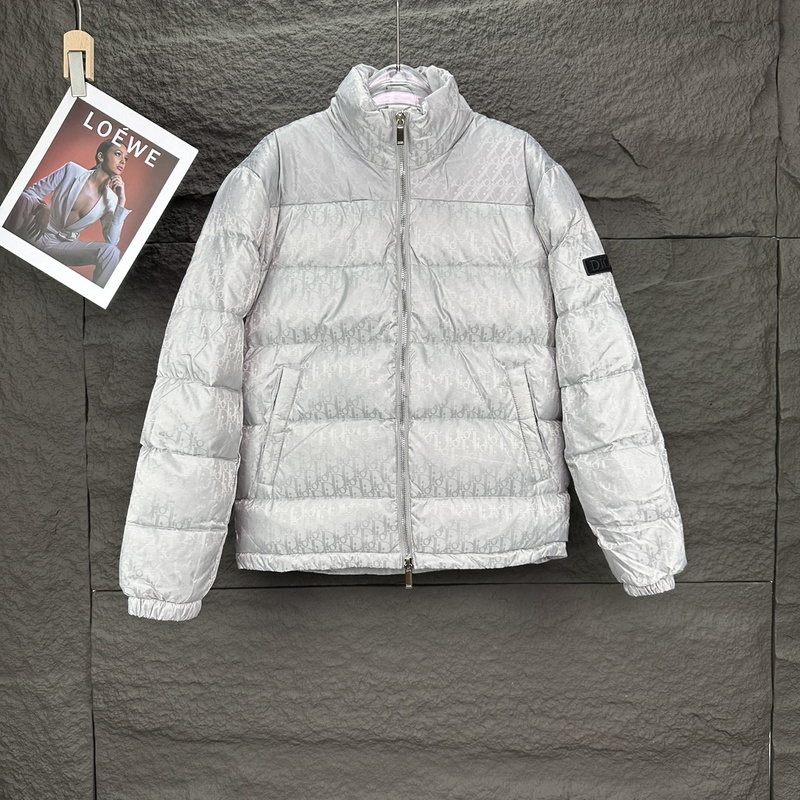 Пуховик Dior Oblique "White" фото № 2