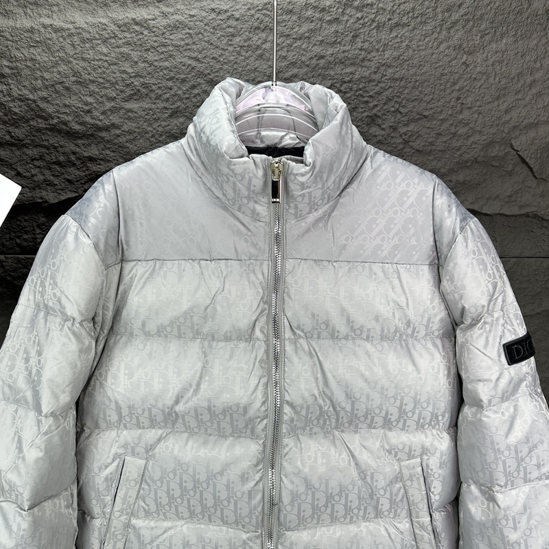 Пуховик Dior Oblique "White" фото № 3