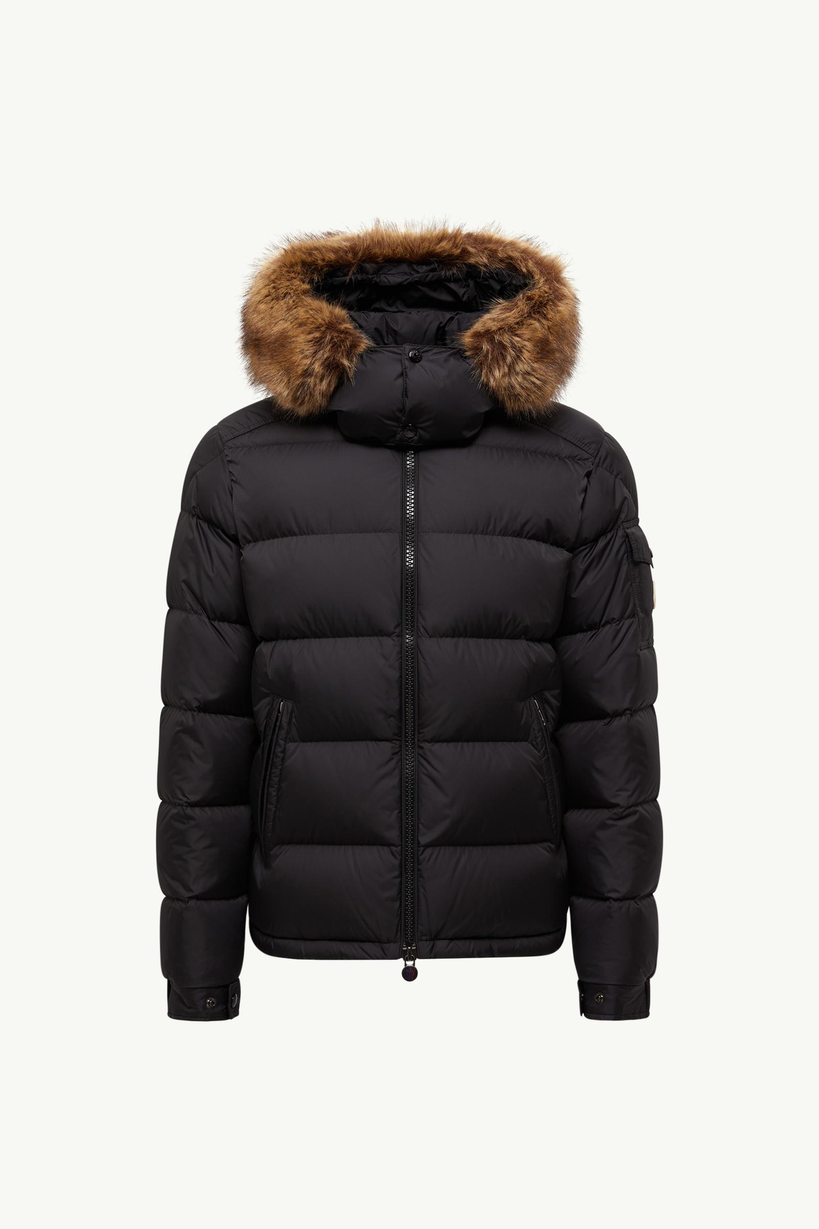 Пуховик Moncler Mayaf Faux Fur-Trimmed Quilted Shell "Black" фото № 5