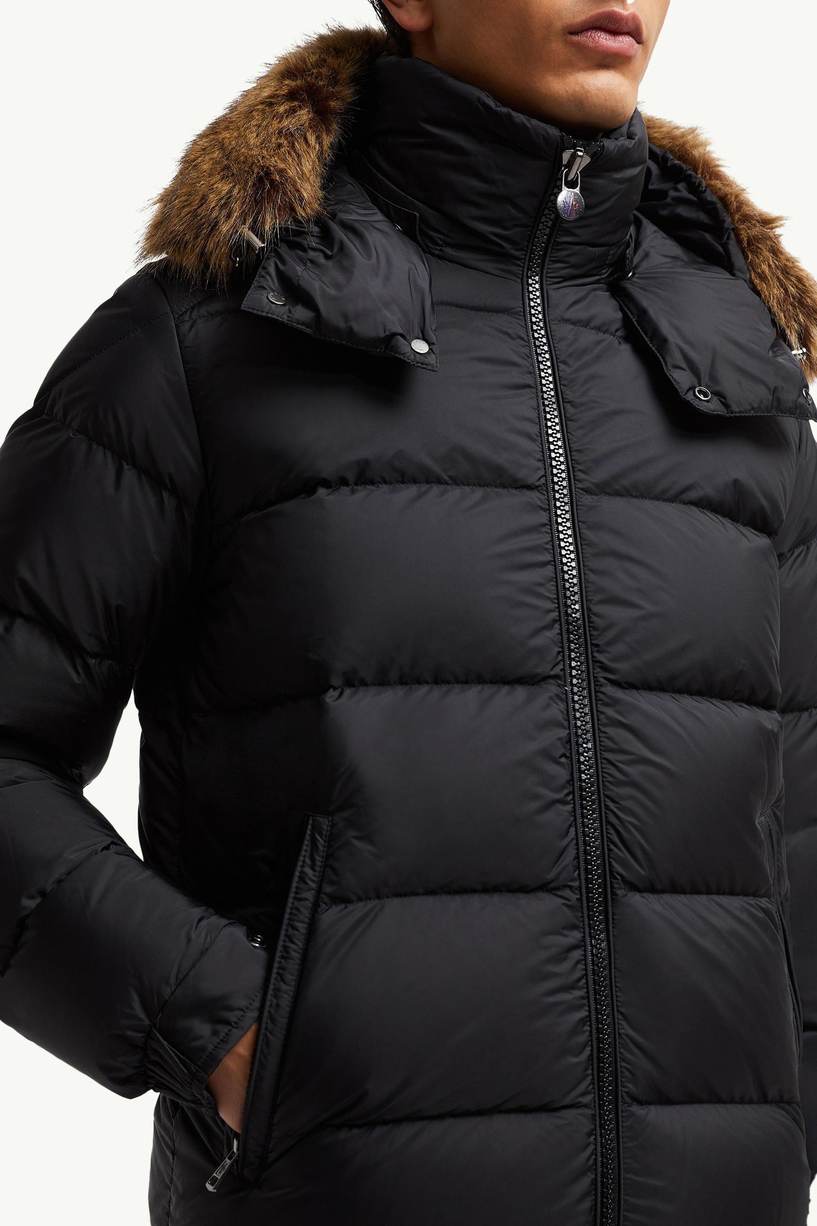 Пуховик Moncler Mayaf Faux Fur-Trimmed Quilted Shell "Black" фото № 7