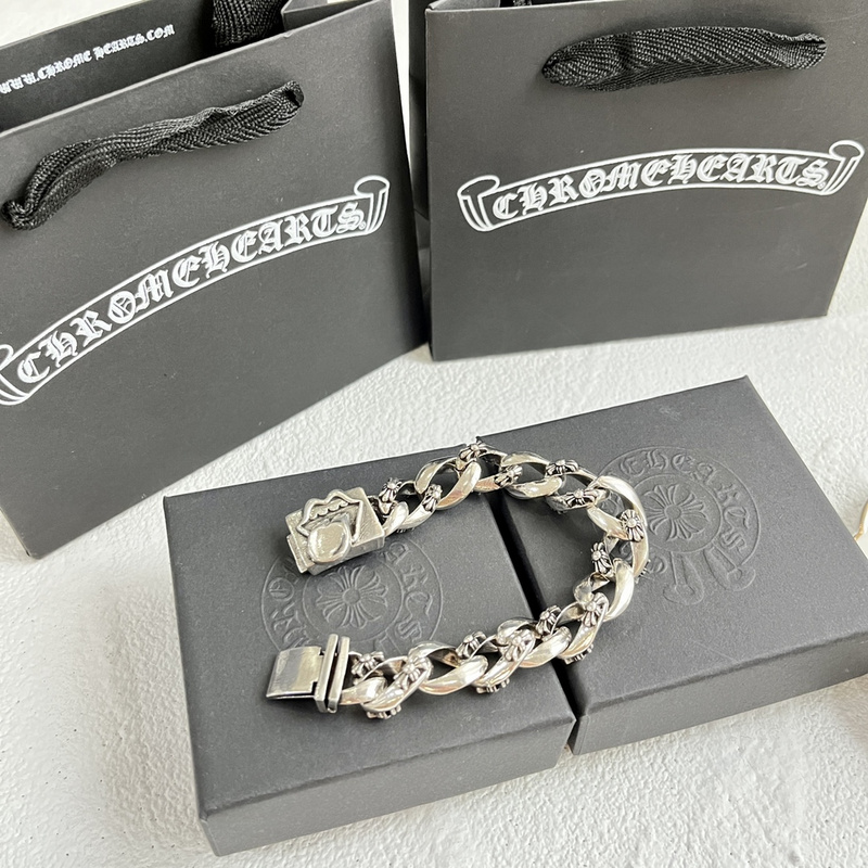 Браслет Chrome Hearts With Engraving "Silver" фото № 3