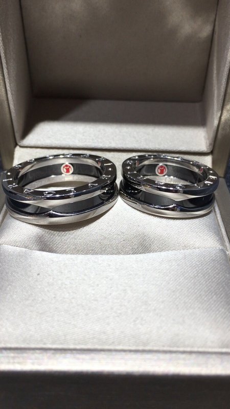 Кольцо Bulgari Cut Out Details "Black" фото № 3