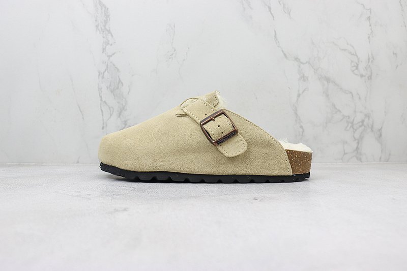 Birkenstock Boston Shearling "Latte Cream" фото № 2