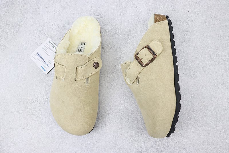 Birkenstock Boston Shearling "Latte Cream" фото № 5