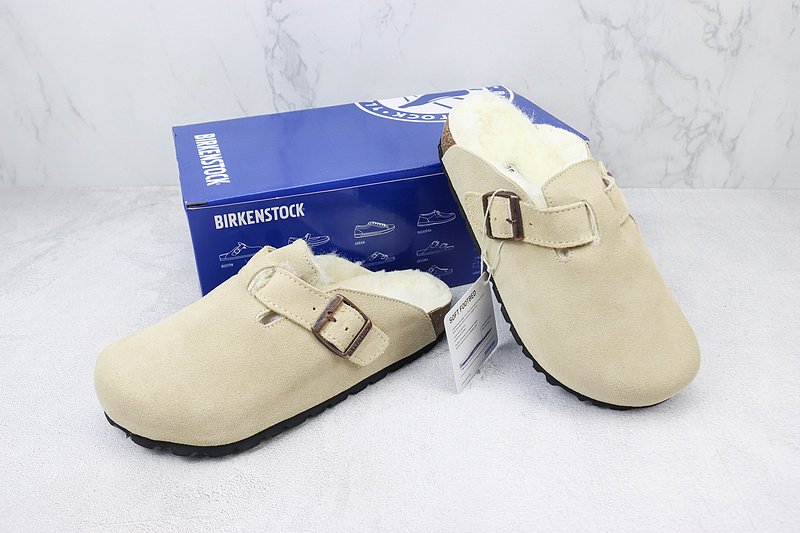 Birkenstock Boston Shearling "Latte Cream" фото № 6