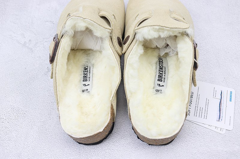 Birkenstock Boston Shearling "Latte Cream" фото № 8