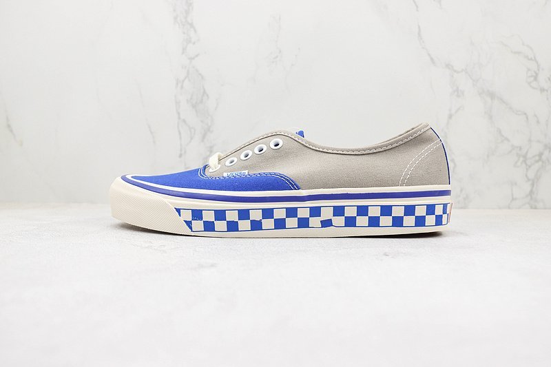 Vans Authentic "Sidewall Checkboard/Grey/Blue" фото № 2