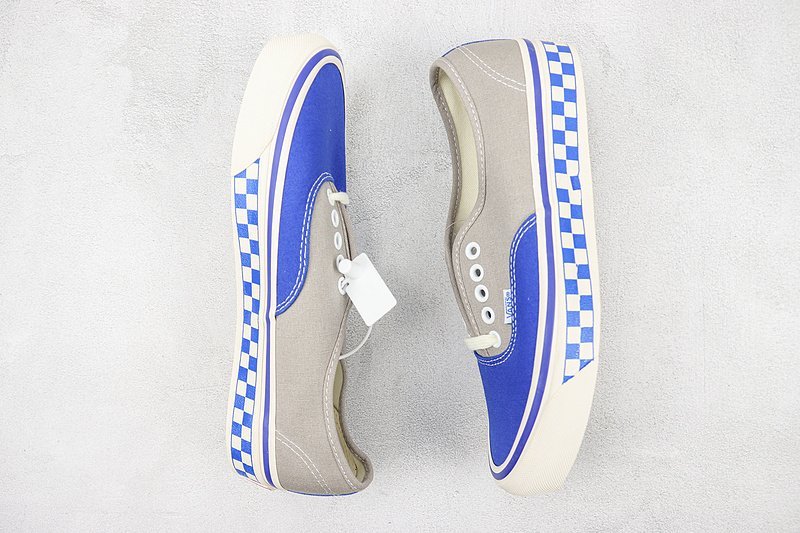Vans Authentic "Sidewall Checkboard/Grey/Blue" фото № 6
