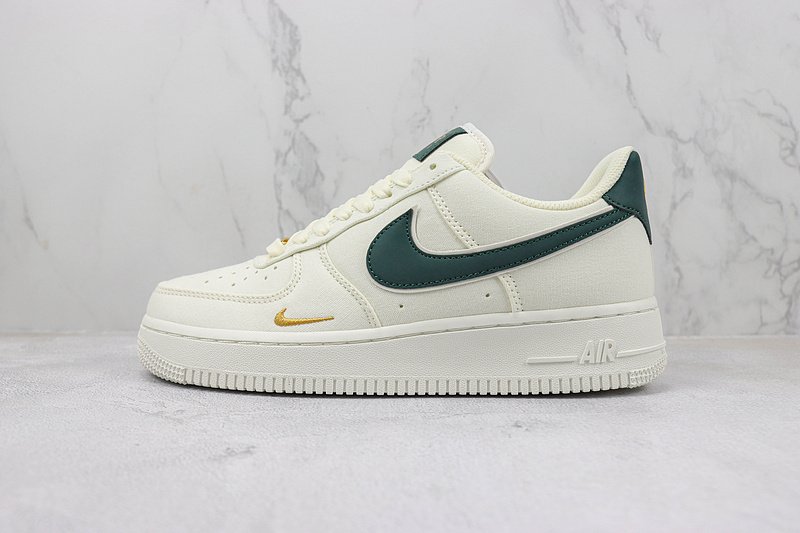 Nike Air Force 1 07 Low Off "White/Green/Gold" фото № 2