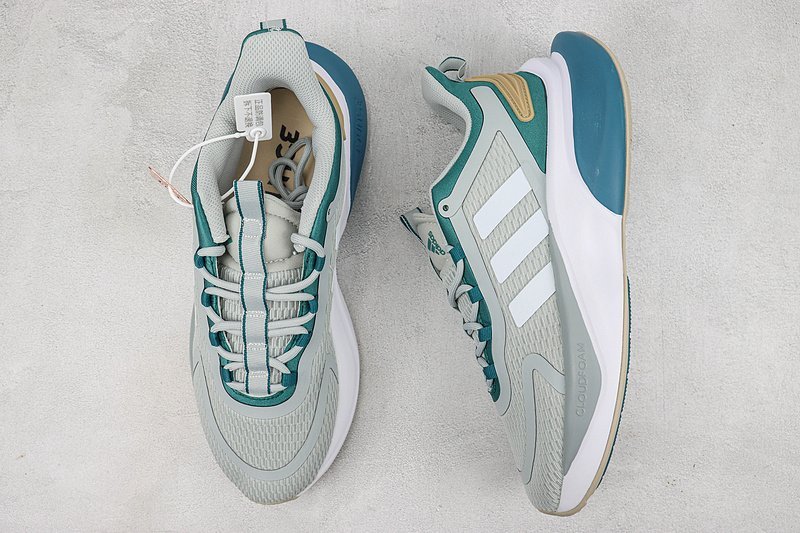 Adidas Alphabounce+ "Blue/Green Mesh" фото № 6