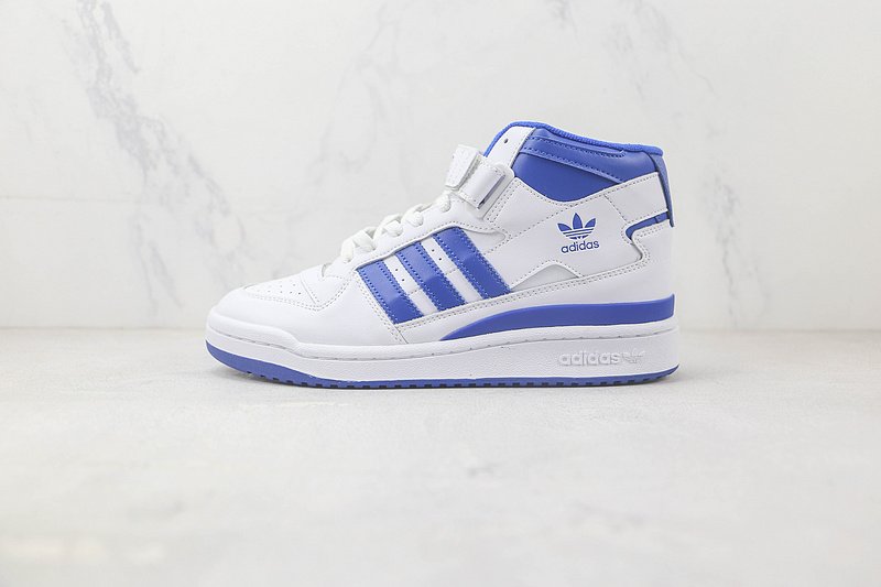 Adidas Forum 84 Mid "White/Blue" фото № 2