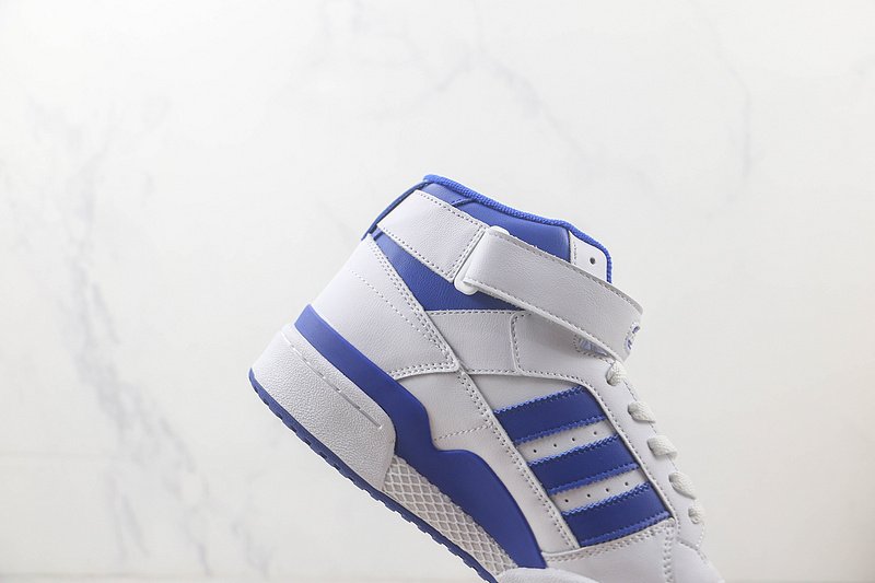 Adidas Forum 84 Mid "White/Blue" фото № 4