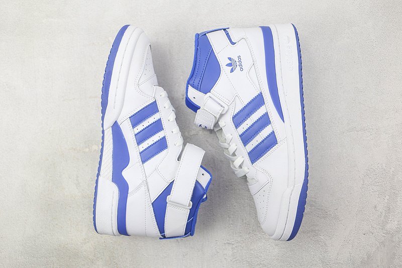 Adidas Forum 84 Mid "White/Blue" фото № 6