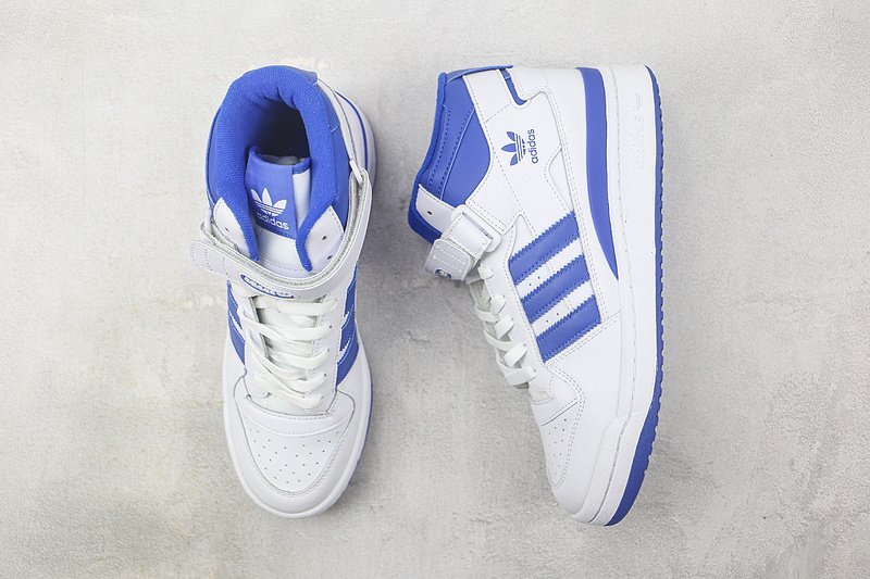Adidas Forum 84 Mid "White/Blue" фото № 7