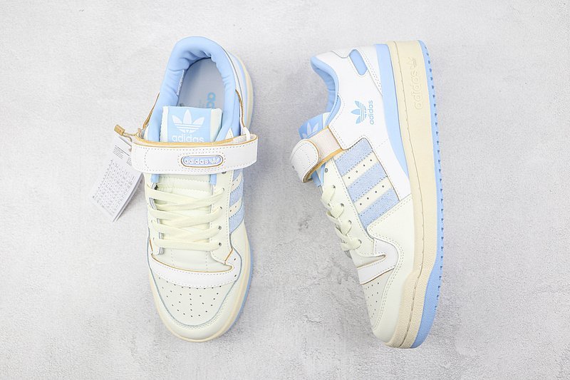 Adidas Forum 84 Low "White/ Light Blue" фото № 7