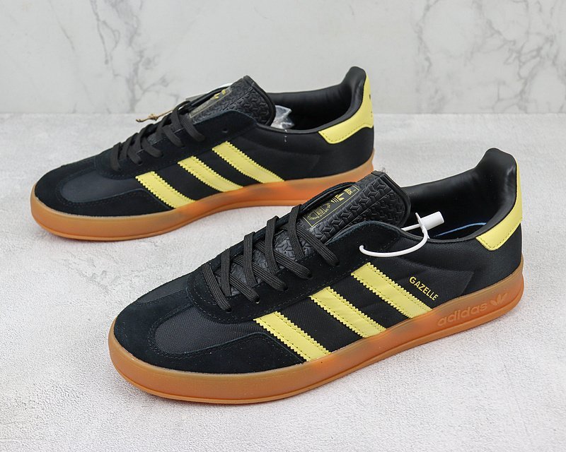 Adidas Gazelle "Black/Yellow" фото № 7