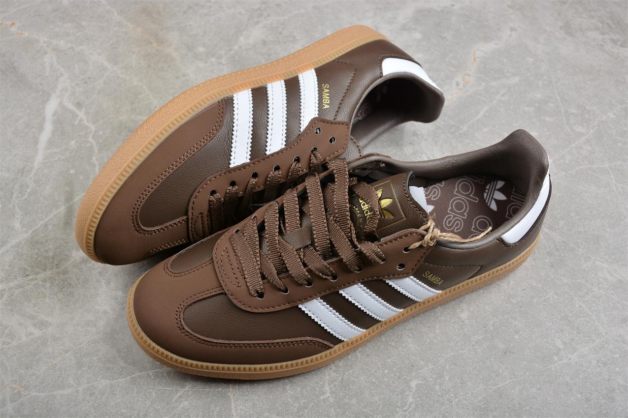 Adidas Originals Samba OG "Brown/White" фото № 8